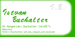 istvan buchalter business card